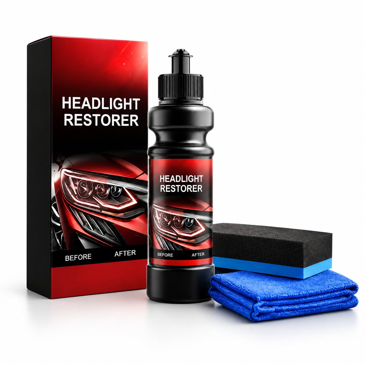 Headlight Restoration Fluid & Scratch Remover / Free UAE Shipping