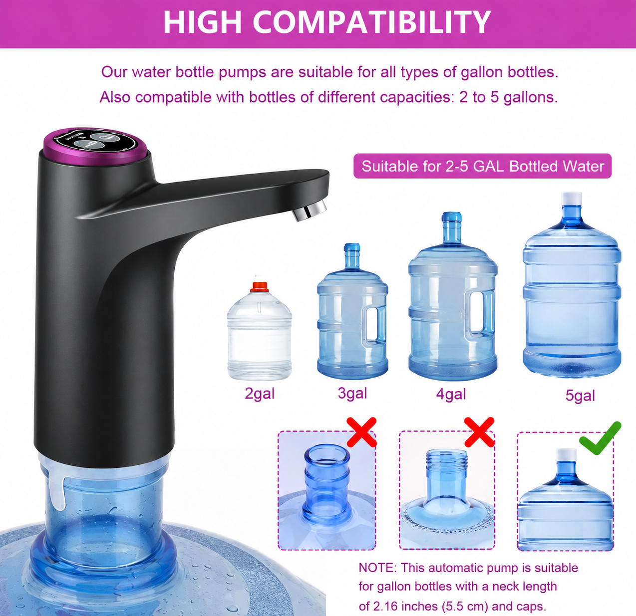 Automatic Water Dispenser Pump – USB Rechargeable | Free UAE Shipping