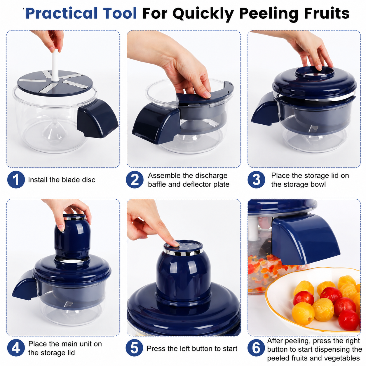 Electric Fruit & Vegetable Peeler – Automatic Kitchen Peeler | Free UAE Shipping