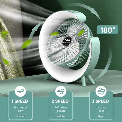 Portable Desktop Fan – Mini USB Rechargeable Fan | Free UAE Shipping