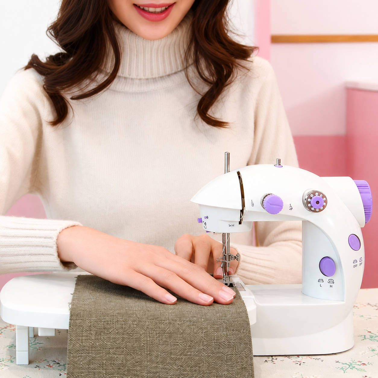 Mini Portable Electric Sewing Machine – Compact Cordless Stitching Machine | Free UAE Shipping