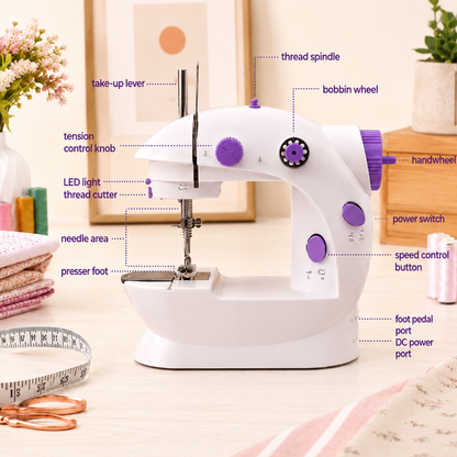 Mini Portable Electric Sewing Machine – Compact Cordless Stitching Machine | Free UAE Shipping