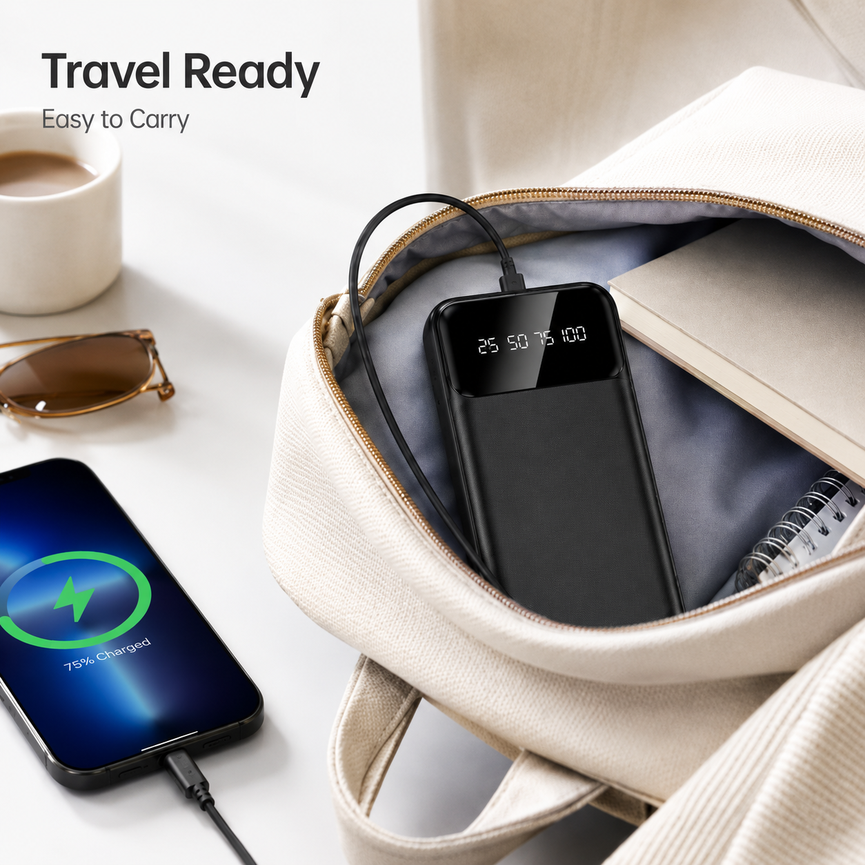 30000mAh Fast Charging Power Bank with LED Display | Free UAE Shipping