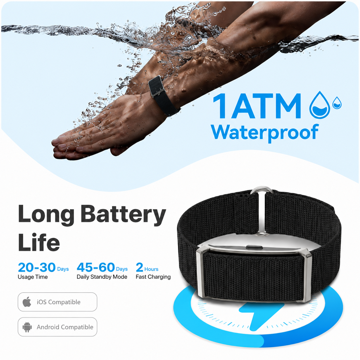 Smart Fitness Wristband with Heart Rate & Sleep Monitor | Free UAE Shipping