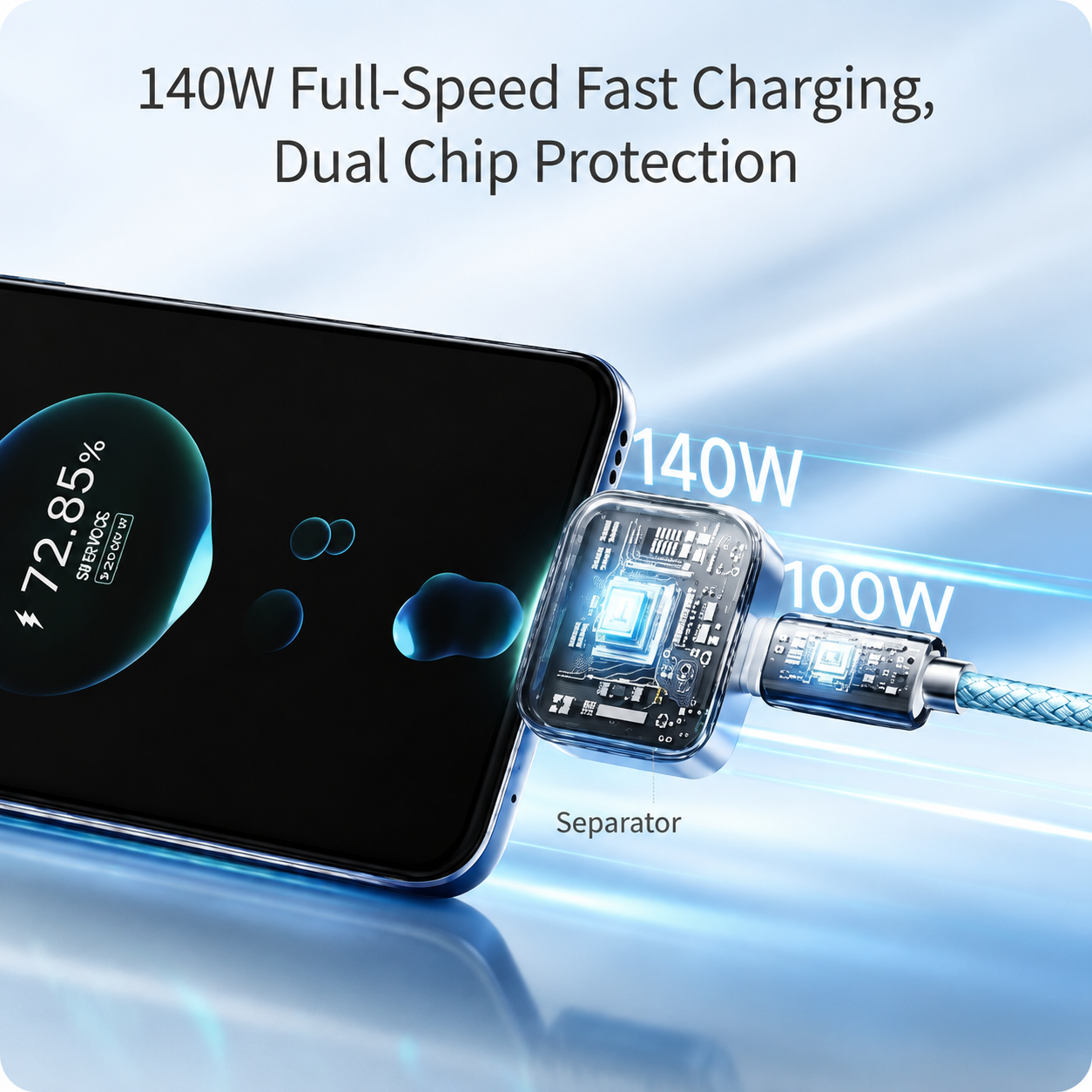Smart Auto Disconnect Fast Charger – Intelligent USB Fast Charging Adapter | Free UAE Shipping