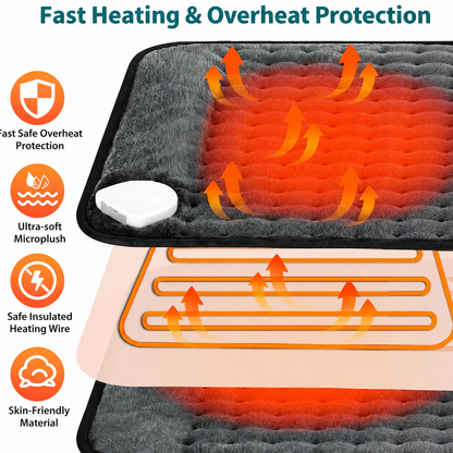 Electric Heating Pad for Back & Neck – Heat Therapy | Free UAE Shipping