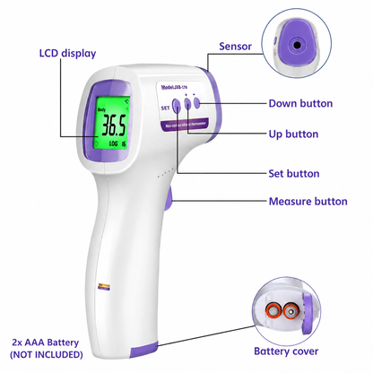 Forehead Infrared Thermometer – Digital Non-Contact | Free UAE Shipping