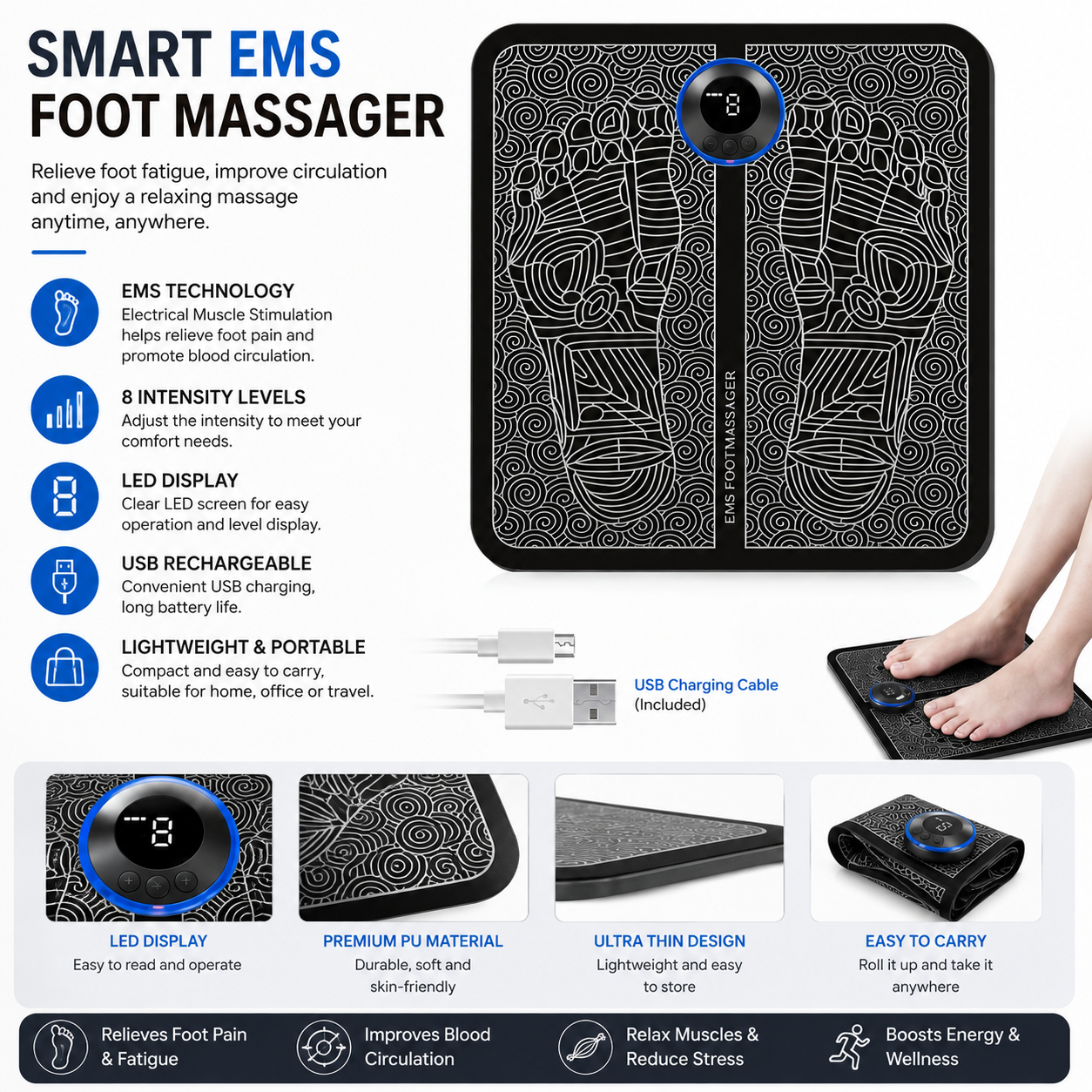 Electric Foot Massager – Relaxing Foot Massage | Free UAE Shipping
