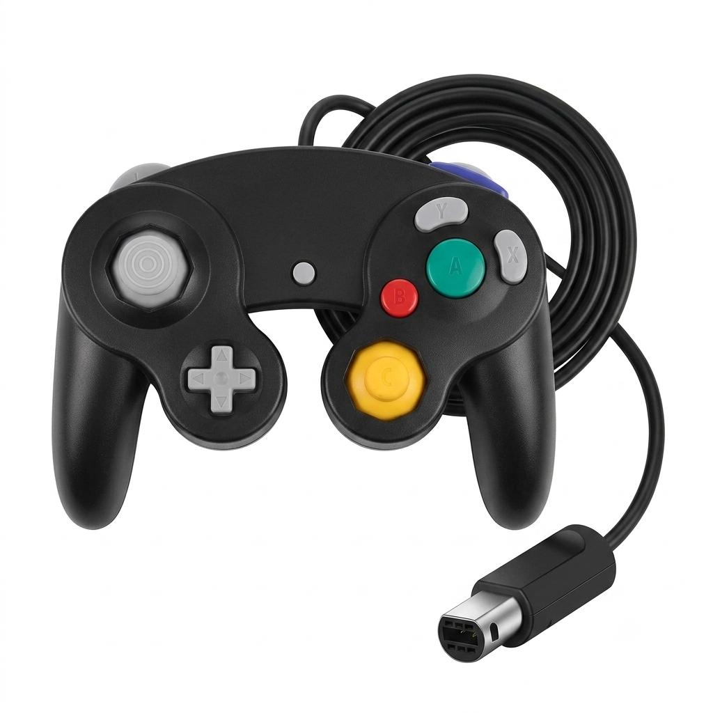 Shock Wired Controller for Wii & GameCube | Free US Shipping