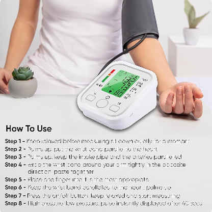 Automatic Digital Arm Blood Pressure Monitor | Free UAE Shipping